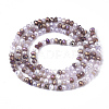 Electroplate Glass Beads Strands X-EGLA-S192-001A-B01-2
