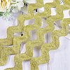 10 Yard Metallic Polyester Wavy Fringe Trim Ribbon SRIB-GF0001-38R-4