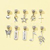 10Pcs 10 Styles Tibetan Style Alloy European Dangle Charms PALLOY-FZ00003-6