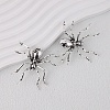 Alloy Rhinestone Stud Earrings EJEW-H155-01AS-1