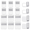 18Pcs 2 Styles Rack Plating Brass Glue-on Flat Pad Bails KK-AR0001-80C-1