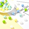 35Pcs Food Grade Eco-Friendly Silicone Focal Beads SIL-FS0001-22E-8