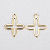 201 Stainless Steel Tiny Cross Charms STAS-G179-71G-2