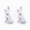 Non-Tarnish 201 Stainless Steel Pendants X-STAS-F231-061P-1