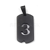 Ion Plating(IP) 304 Stainless Steel Pendants STAS-O127-E03-1
