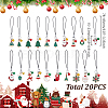 Christmas Alloy Enamel Mobile Straps HJEW-GA00026-2