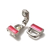 Brass Enamel Fold Over Clasps KK-M313-40P-02-2