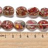 Dyed Natural Imperial Jasper with Resin Beads Strands G-G083-A03-01-4