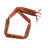 Natural Dyed & Heated Red Agate Beads Strands G-T151-A02-01A-3