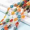 Rhombus Handmade Millefiori Glass Beads LK-R004-48-5