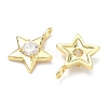 Brass Pave Cubic Zirconia Pendants KK-P345-72G-2