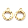 Rack Plating Brass Spring Gate Rings KK-H449-58G-02-NR-1