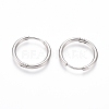 Tarnish Resistant 202 Stainless Steel Huggie Hoop Earrings X-EJEW-F111A-19mm-P-2