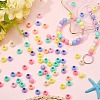 200Pcs Opaque Acrylic Beads SACR-SP0001-35B-3