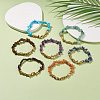 7Pcs 7 Style Natural & Synthetic Mixed Stone Chips Stretch Bracelet Set for Women BJEW-JB08515-2