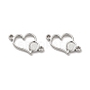 Non-Tarnish 304 Stainless Steel Cabochon Connector Settings STAS-B032-11P-2