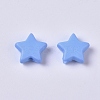 Opaque Acrylic Beads SACR-WH0002-07B-1