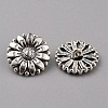 1-Hole Alloy Shank Buttons BUTT-WH0020-21-1