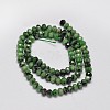 Faceted Rondelle Grade AA Natural Ruby in Zoisite Bead Strands G-F289-38C-2