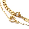 Pendant Necklaces & Cuban Link Chain Necklaces Sets NJEW-JN03031-3