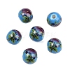 Printed Handmade Porcelain Beads PORC-R134-01-4