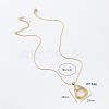 3Pcs Stainless Steel Teardrop Pendant Necklaces for Women UY8190-5