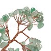 Natural Green Aventurine Chips & Agate Pedestal Display Decorations DJEW-A001-04I-3