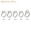 Adjustable Brass Ring Findings KK-WH0062-40P-4