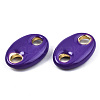 Brass Enamel Link Connectors KK-S362-022-NR-3