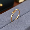 Hollow Moon Phase 304 Stainless Steel Finger Rings FS-WG454BE-05-1