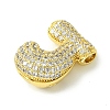 Rack Plating Brass Cubic Zirconia Pendants KK-S378-02G-J-2