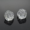 Transparent Clear Frosted Acrylic Beads X-PL713Y-1-2