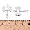 Alloy Double Axe Connector Charms PALLOY-N176-125P-3