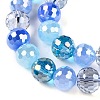 Electroplate Glass Bead Strands GLAA-Z006-01I-4