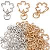 40Pcs 2 Colors Alloy Swivel Snap Hook Clasps FIND-FS0004-73D-1
