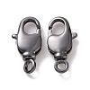 Rack Plating Brass Swivel Lobster Claw Clasps X-KK-K238-39B-L-1