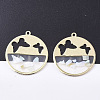 Epoxy Resin Pendants RESI-S365-78B-1