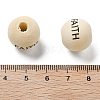 Schima Wood European Beads WOOD-G023-02B-3