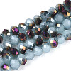 Electroplate Glass Beads Strands EGLA-A034-J6mm-F04-1