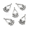 Tibetan Style Alloy Chandelier Components PALLOY-E450-11AS-1