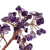 Natural Amethyst Chips & Agate Pedestal Display Decorations DJEW-A001-04J-3