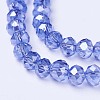 Electroplate Glass Beads Strands EGLA-A034-T2mm-A17-3