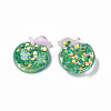 Autumn Theme Transparent Epoxy Resin Cabochons LS-CRES-N034-01-2