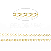 Brass Twisted Chains CHC-Q001-5x4mm-G-1