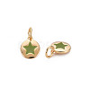 Brass Enamel Charms KK-S356-671G-NF-4