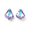 AB Color Plated Electroplate Glass Pendants EGLA-O003-06C-03-2