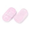 Spray Painted Transparent Glass Connector Charms X1-GLAA-H035-06J-2