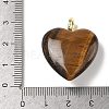 Natural Tiger Eye Pendants G-C274-04D-3