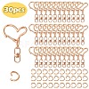 Alloy Heart Lobster Clasps KEYC-YW0001-20RG-1