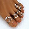 Alloy Cuff Toe Rings FS-WG35216-01-1